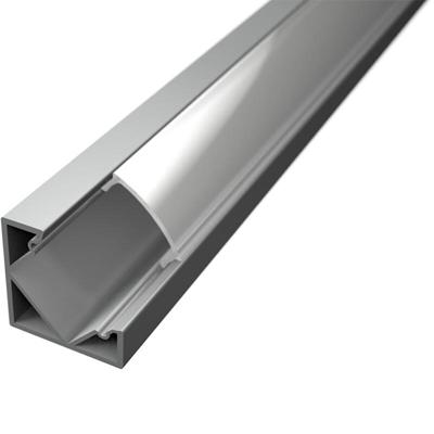 Velvalux Profi LED Strip Hoekprofiel - Zilver Aluminium - 1m