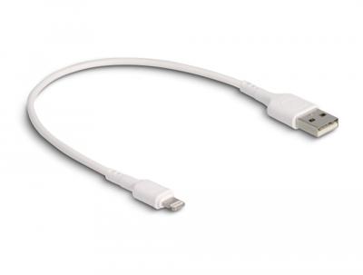 Delock 87866 USB-laadkabel USB 2.0 Apple Lightning stekker, USB-A stekker 0.30 m Wit Delock 87866 USB-laadkabel USB 2.0 Apple Lightning stekker, USB-A stekker 0.30 m Wit