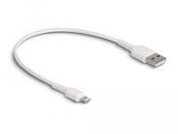 Delock USB-laadkabel USB 2.0 Apple Lightning stekker, USB-A stekker 0.30 m Wit 87866 - thumbnail