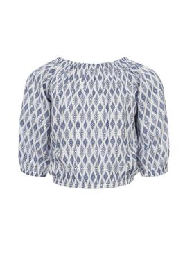 10Sixteen Blouse Top Blue Print