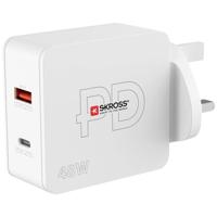 Skross Multipower Combo+ UK USB-oplader 48 W 1x USB-A, 1x USB-C Binnen - thumbnail
