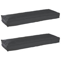 Pallet Kussen Set 2 pcs Zwart 120 x 40 x 8 cm Oxford stof - thumbnail