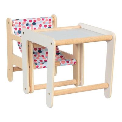 Goki houten poppenstoel met tafel 2in1 Goki houten poppenstoel met tafel 2in1