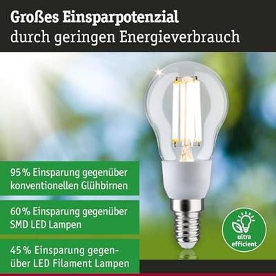 Paulmann 29130 LED-lamp Energielabel A (A - G) E14 2.5 W Warmwit (Ø x h) 45 mm x 100 mm 1 stuk(s)