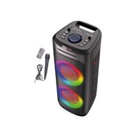 INOVALLEY MS06-CD-XXL verlichte luidspreker met cd-speler, Bluetooth 5.0-1000 W, karaoke-functie - thumbnail