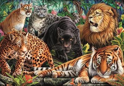 Clementoni legpuzzel wild cats, 500st.
