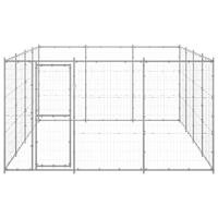 Hondenkennel 14,52 m² gegalvaniseerd staal - thumbnail