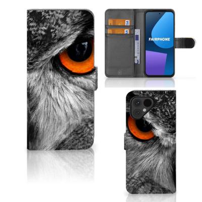 Fairphone 5 | Telefoonhoesje | Met pasjeshouder | Uil