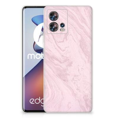 Motorola Edge 30 Fusion | TPU | Siliconen hoesje | Marble Pink - Origineel Cadeau Vriendin