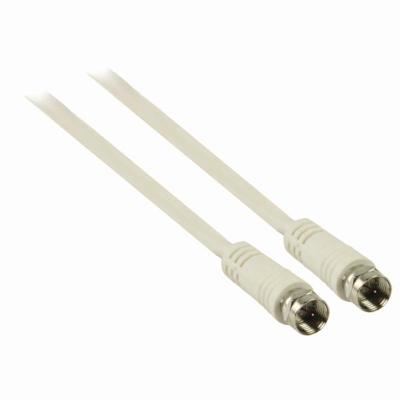 Nedis Satelliet- en Antennekabel | F-Male naar F-Male | 3 m | Wit | 1 stuks - CSGB41000WT30 CSGB41000WT30