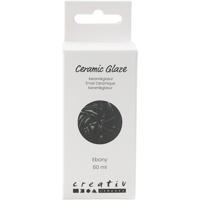 Creativ Company Keramiek glazuur, 984-1101 °c, dekkend, ebony, 60 ml/ 1 fles - thumbnail