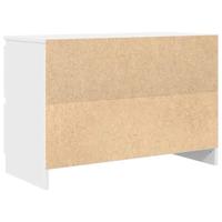 Tv-meubel 80x35x54 cm spaanplaat wit - thumbnail