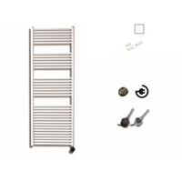 Elektrische Design Radiator Sanicare Plug En Play 172 x 60 cm Wit Thermostaat Chroom 1127 Watt Sanicare - thumbnail