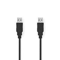 Nedis USB-Kabel | USB-A Male | USB-A Male | 480 Mbps | 2 m | 1 stuks - CCGB60000BK20 CCGB60000BK20 - thumbnail