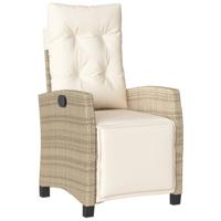 9-delige Tuinset met kussens poly rattan beige - thumbnail