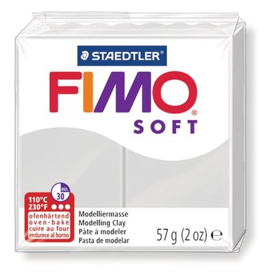 Boetseerklei fimo soft 57 g dolfijngrijs