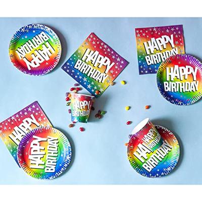 Boland Papieren borden happy birthday 23cm, 10st.