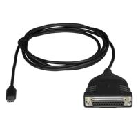 StarTech. com USB C naar parallelle printerkabel - DB25 vrouwelijke poort voor IEEE1284-printers - Busaangedreven - printerkabeladapter - USB naar DB25 (ICUSBCPLLD25) - thumbnail