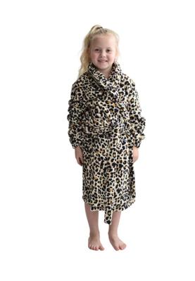 Kinderbadjas panter - fleece-XXL (164/176 jaar)