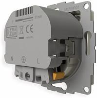 Stopcontact met USB poorten 2400mA mat wit voor een 40mm diepe doos - thumbnail