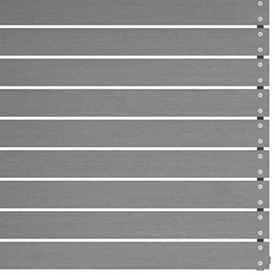 Tuinmiddenbank met antracietkleurige kussens grenenhout grijs