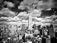 Kunstdruk Henri Silberman - Sky over Manhattan 80x60cm - thumbnail