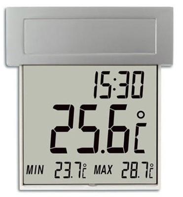 TFA Dostmann Vision Solar 30.1035 Thermometer Zilver TFA Dostmann Vision Solar 30.1035 Thermometer Zilver
