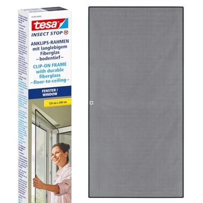 tesa Insect Stop 55360-00002-00 Vliegenhor (b x h) 1.2 m x 2.4 m Antraciet 1 stuk(s)