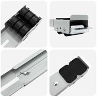 VidaXL Wasmachinebasis 2 pcs zilver 72 x 5 x 4,5 cm roestvrij staal - thumbnail