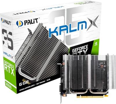 Palit Nvidia GeForce RTX 3050 Videokaart KalmX 6 GB GDDR6-RAM PCIe x16 DisplayPort, HDMI, DVI
