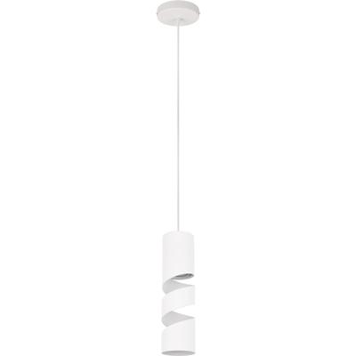 LED Hanglamp GU10 Fitting - Modern Metaal - Mat Wit - IP20 - Ø12 cm