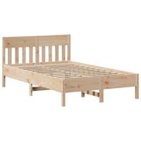 Bedframe zonder matras massief grenenhout 135x190 cm - thumbnail