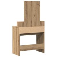 Kaptafel met lade artisanaal eikenkleurig 80 x 41 x 144,5 cm - thumbnail