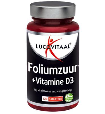 Lucovitaal Foliumzuur + vitamine D3 tabletten 120 Tabletten
