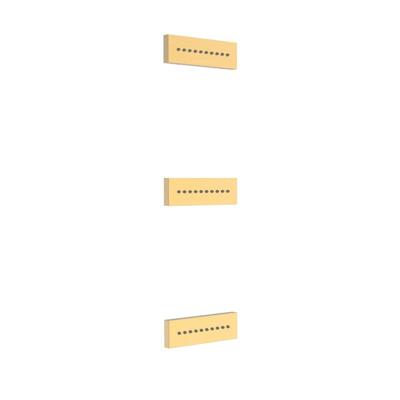 Tres inbouw rugjet vierkant 24k Goud mat