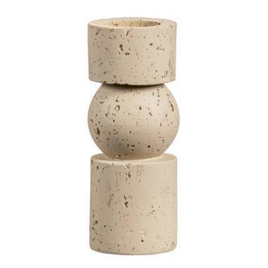 Kandelaar Raven - beige - 20xØ8 cm - Leen Bakker