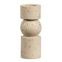 Kandelaar Raven - beige - 20xØ8 cm - Leen Bakker - thumbnail