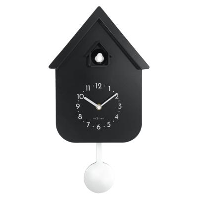 Wandklok 21,5x41,5x8,5 cm - Slinger - Koekoek - NeXtime 'Twitter'