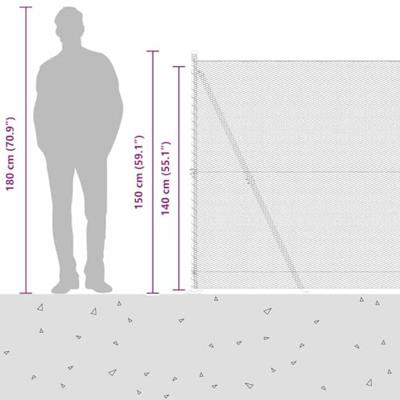 VidaXL Afrasteringspaal zilver 10 x 1,4 m (13 mm gaas) staal VidaXL Afrasteringspaal zilver 10 x 1,4 m (13 mm gaas) staal