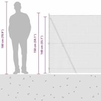 VidaXL Afrasteringspaal groen 10 x 1,4 m (13 mm gaas) staal en pvc - thumbnail