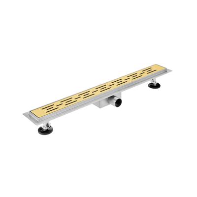 Fortifura Galeria douchegoot - 180cm - met vloerflens - met rooster - Geborsteld Messing PVD (Goud) Fortifura Galeria douchegoot - 180cm - met vloerflens - met rooster - Geborsteld Messing PVD (Goud)