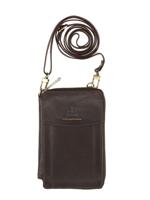 H.J. de Rooy Portemonnee / Telefoon Tasje Bruin - thumbnail