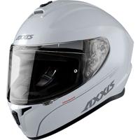 Helm Axxis Draken Solid Glans Wit XL - thumbnail