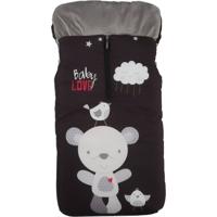 Gamberritos voetenzak Baby Love 105 x 50 cm zwart - thumbnail