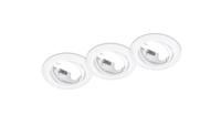 Trio Set ronde inbouwspotsJura (3x) GU10 8,3cm wit - 650100331 - thumbnail