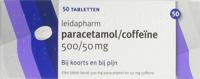Leidapharm Paracetamol Coffeine Tabletten 50st - thumbnail