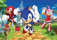 Clementoni Supercolor Puzzel Sonic 3x48 Stukjes - thumbnail