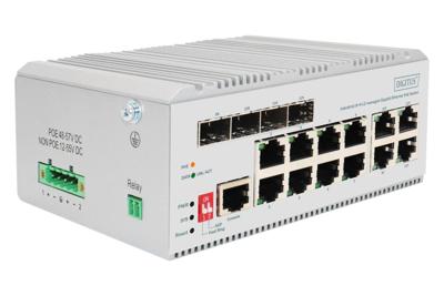 Digitus DN-651139 Industrial Ethernet Switch 8 + 4 poorten 10 / 100 / 1000 MBit/s Digitus DN-651139 Industrial Ethernet Switch 8 + 4 poorten 10 / 100 / 1000 MBit/s