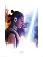 Kunstdruk Star Wars - The Last Jedi Rey Lightsaber Paint 60x80cm - thumbnail