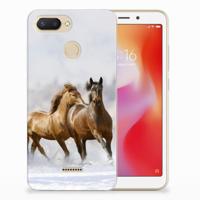 Xiaomi Redmi 6 TPU Hoesje Paarden - thumbnail